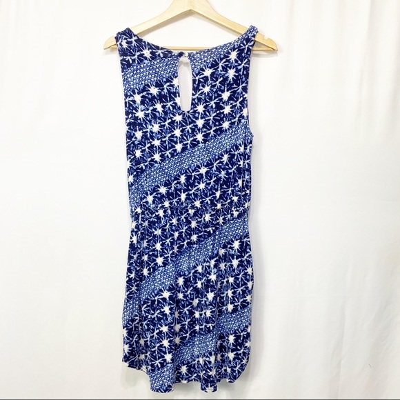 Lucky Brand-Navy White Floral Tank Romper M - Picture 6 of 8